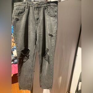 Refuge Distressed Black jeans